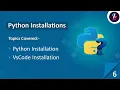 Python Tutorial For Beginners in Hindi Installing Python How to Install VsCode on Windows