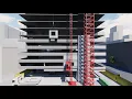 Animation attaching a Finish Panel to the structure