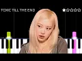 Download Lagu ROSÉ - toxic till the end | EASY Piano Tutorial