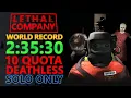 Lethal Company SOLO Quota 10 Speedrun in 2 35 30 World Record