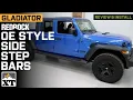 Jeep Gladiator JT RedRock OE Style Side Step Bars Review Install