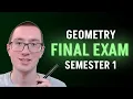 The Ultimate Study Guide for Geometry Final Exams Semester 1