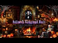 Download Lagu Eerie Halloween Music Fireplace at Midnight 🎃 Creepy Ambience with Crackling Fire for Sleep,Chill