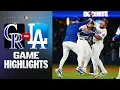 Rockies vs Dodgers Game Highlights 26 MLB Highlights
