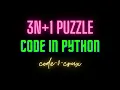 3n 1 Puzzle in Python Collatz Conjecture Maths Unsolved Problem Problem Solving Pycharm code-0-crux