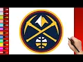 How to Draw Denver Nuggets Logo