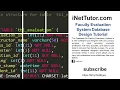 Faculty Evaluation System Database Design Tutorial