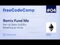 Basic Solidity Resetting an Array Ultimate Web3 Solidity Javascript Course Lesson 4 Pt 13