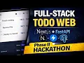 Full-Stack Todo Web Application Next js FastAPI PostgreSQL