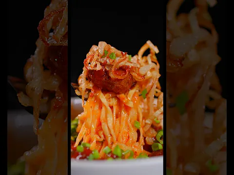 Sweet Chili Meatball Truffle Ramen 🍜