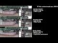 AR-15 slow-mo cycle comparison with cut-away buffer tube