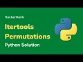 Python HackerRank Solutions Itertools Permutations