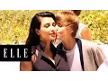 Justin Bieber and Kim Kardashian Behind the Scenes ELLE