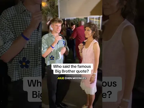Who said the famous Big Brother quote with Julie Chen Moonves! 👀😱