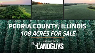 108 Acres Peoria County IL Tillable Income CRP Whitetail Hunting