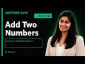LeetCode 2 Add Two Numbers Medium Javascript Solution