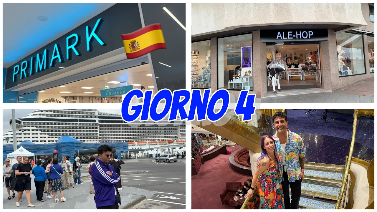 GIORNO 4 su MSC SPLENDIDA TARRAGONA shopping da PRIMARK SPAGNA