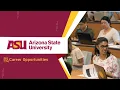 Career Opportunities at Arizona State University On-Campus jobs at ASU MS in CS