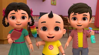 Diwali Ki Safayi | दीपावली की सफ़ाई | Popular Hindi Rhymes - Zappy Toons