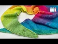 Knit a Super Quick Easy Asymmetrical Shawl
