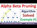 1 Alpha Beta Pruning Cutoff Search Algorithm Solved Example Artificial Intelligence Mahesh Huddar