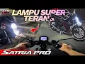 Lagu BEGINI KUALITAS CAHAYA SUZUKI SATRIA PRO MALAM HARI‼️BENTUK LAMPU DIHUJAT TERNYATA SUPER TERANG🔥