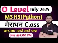 O Level M3 R5 Important Questions Python marathon for O Level m3 r5 o level