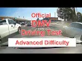 DMV Dash Cam Driving Test - ADVANCED Difficulty