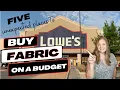 5 Unexpected Places to Buy Fabric on a Budget