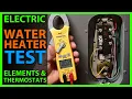 How To Check Electric Water Heater Elements Thermostats With Power On Off