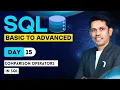 Comparison Operators in SQL - Day