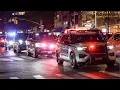 NYPD Motorcade Storms NYC Traffic Diplomatic Security Escort Through Gridlock