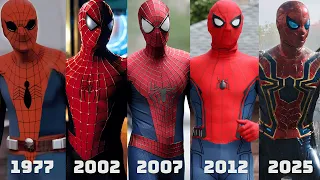 spider man suit evolution from classic to mcu 2025 