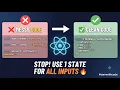 How to Handle Multiple Form Fields in React Single useState Hook