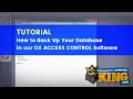 TUTORIAL - How to back-up your database in our DX ACCESS CONTROL Software