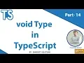Void Type in TypeScript TypeScript Tutorial in Hindi