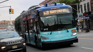 NYCT Bus 2019 New Flyer XE60 on the Bx9 along Kingsbridge Road and Broadway