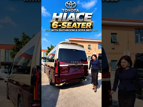 Would you still book a hotel if your van had a bed and bathroom? #ToyotaHiAce #LuxuryVan