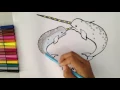 Learn Coloring for kids Narwhal Coloring Page For Kids SNK