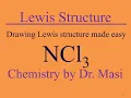 How to draw lewis structure for NCl3 Nitrogen trichloride