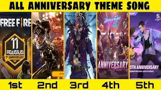 Download GARENA FREE FIRE 1st, 2nd, 3rd, 4th, 5th ANNIVERSARY SONG || FREE FIRE ALL ANNIVERSARY SONG MP3