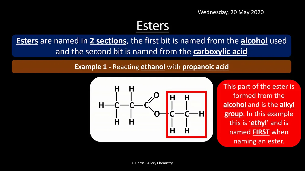 AQA 3.9 Carboxylic Acids and Derivatives REVISION