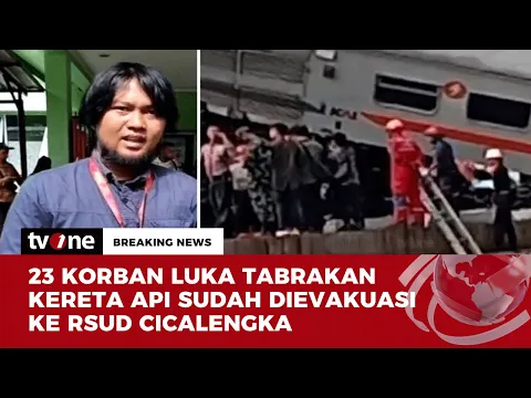 Korban Luka Kecelakaan Kereta Api di Bandung Dievakuasi Ke RSUD Cicalengka