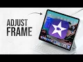 How to Adjust Frame in iMovie in iPad tutorial
