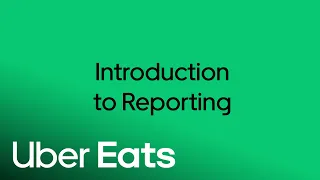 Introduction to reporting Uber Eats