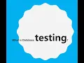 what is database testing