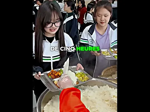La journée scolaire de ces élèves en Chine 🇨🇳