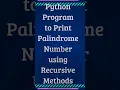 check palindrome number in python python coding interview interview