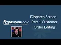 DeliverLogic - Dispatch Screen