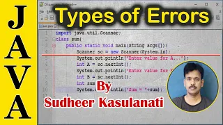 Java 11 - Types of errors